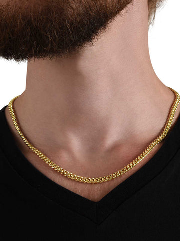 To My Man - 'Loving you or breathing' - Cuban Link Chain Necklace