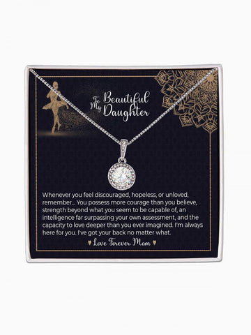 To Daughter - 'Whenever you feel discouraged' - Eternal Hope Necklace