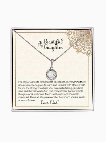To Daughter - 'Live life to the fullest' - Eternal Hope Necklace