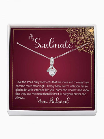 To Soulmate - 'The small moments we share' - Alluring Beauty Necklace