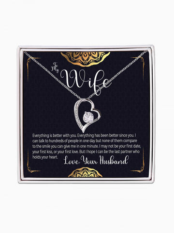 To Wife - 'Everything is better with you' - Forever Love Necklace