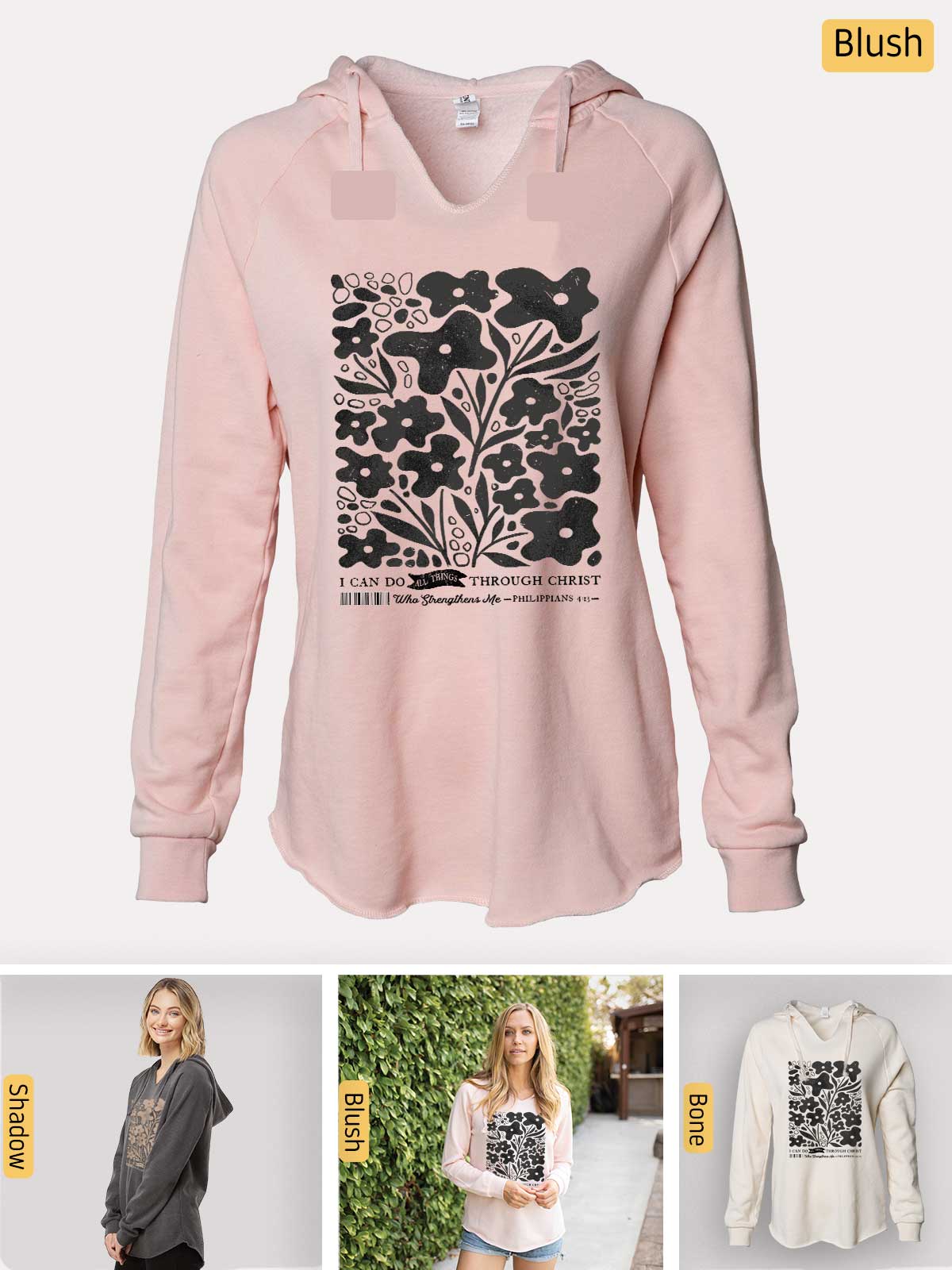 a women's sweatshirt with a picture of a tree on it