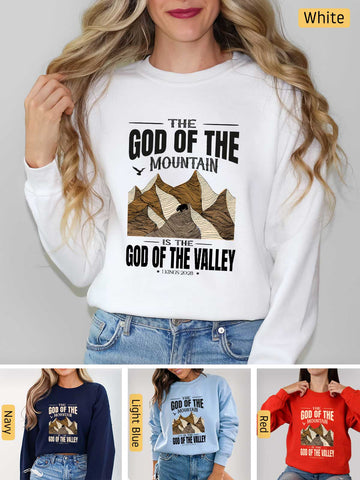 God of the Mountain - 1 Kings 20:28 - Medium-heavyweight, Unisex Sweatshirt