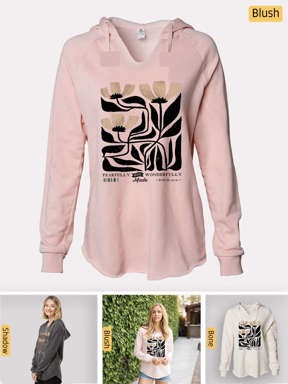 a women's sweatshirt with a graphic on it