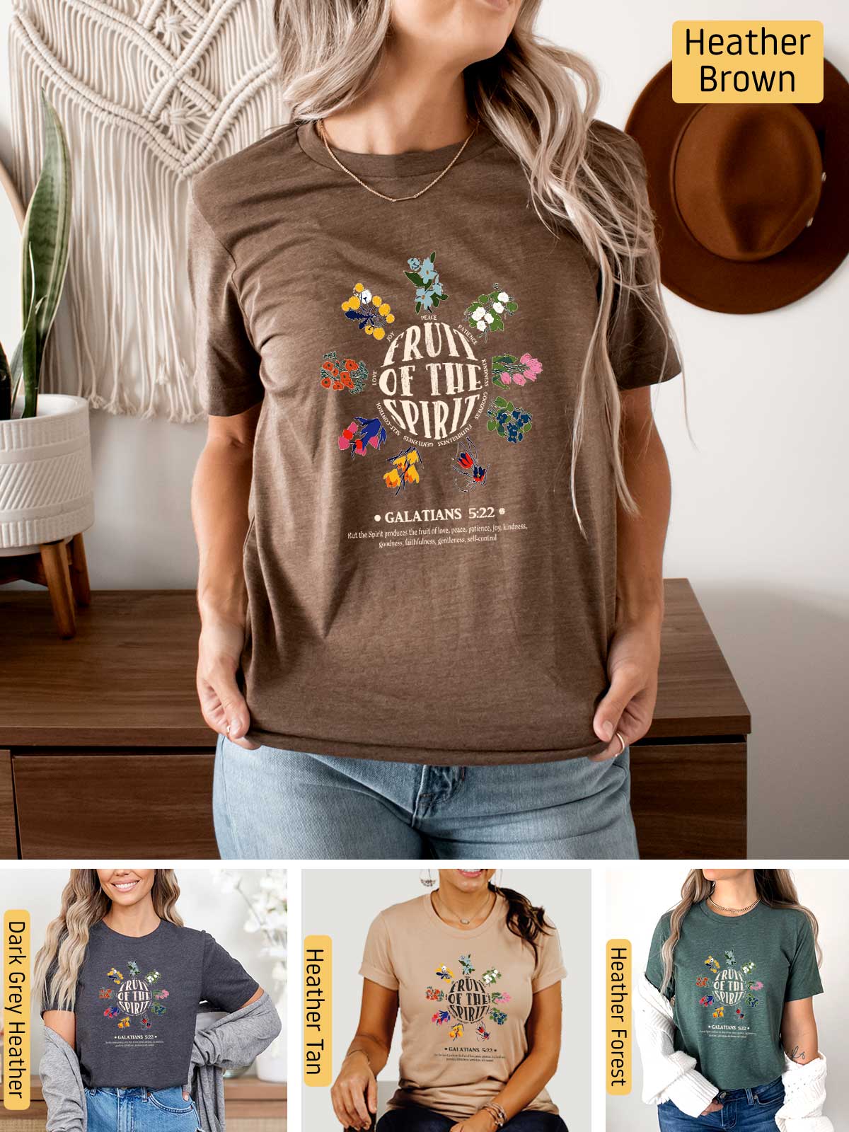 a woman wearing a t - shirt with the words find your soul on it