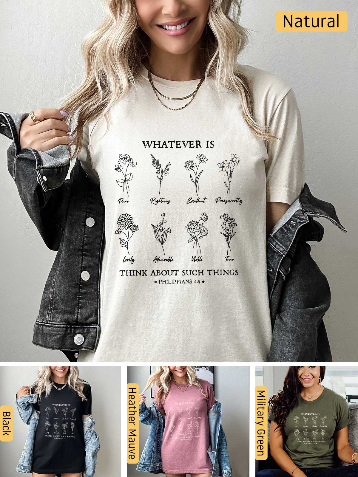 a woman wearing a t - shirt that says whatever is