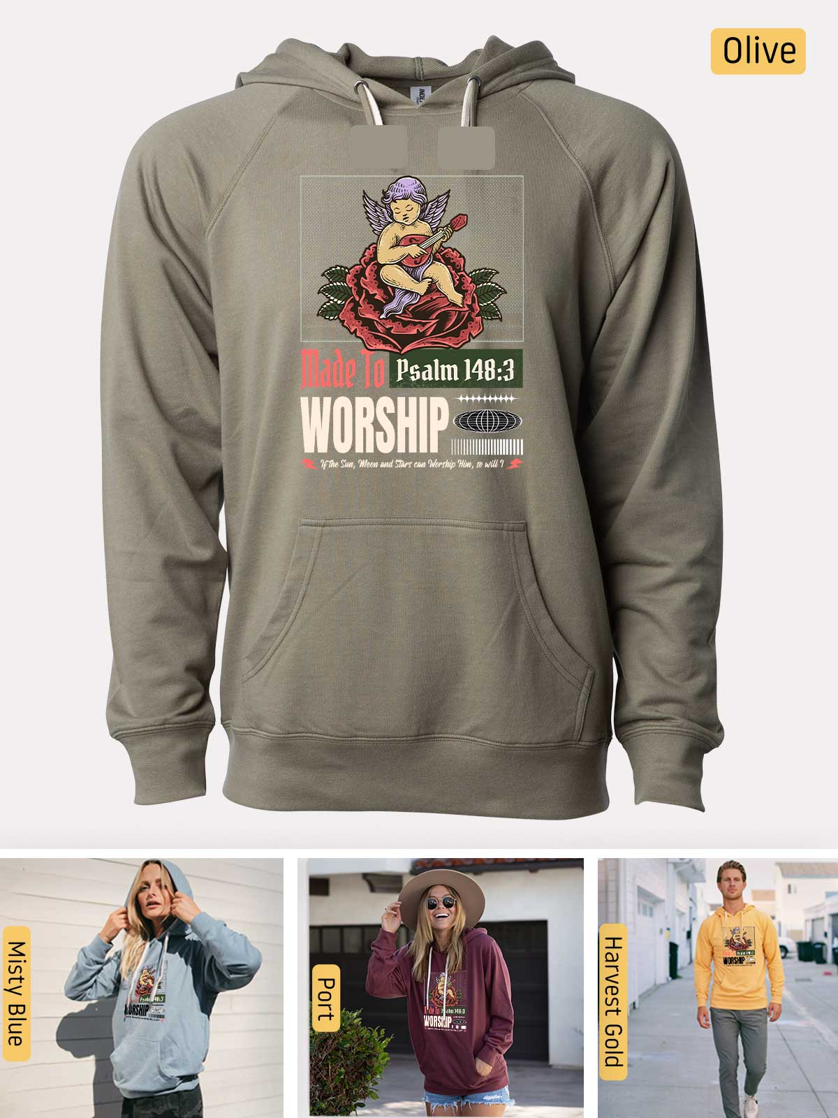 a hoodie with a picture of a woman on it