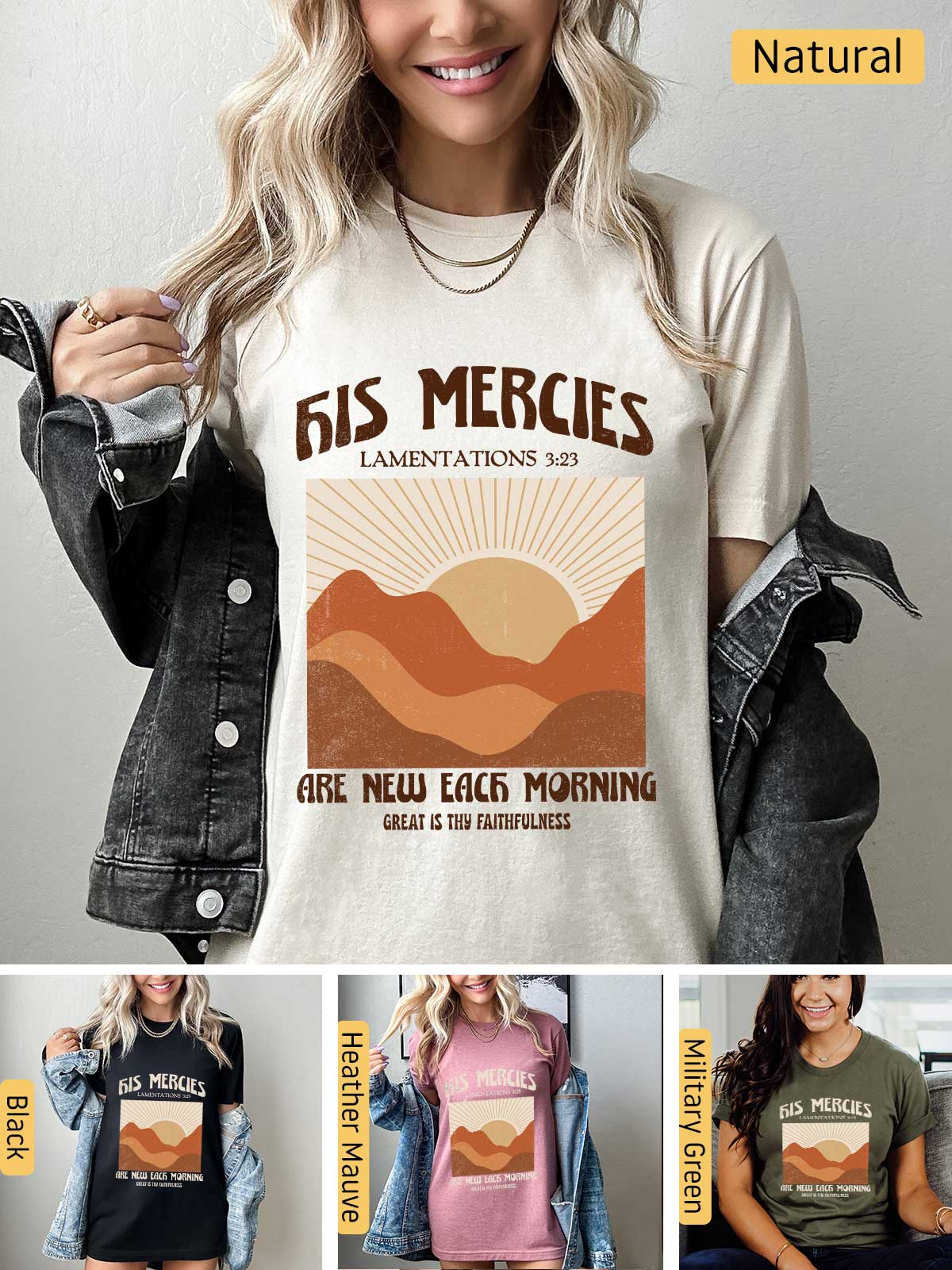 a woman wearing a t - shirt that says fis mercies