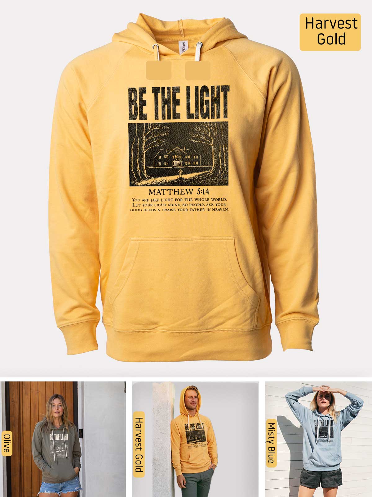 a yellow hoodie with a picture of a train on it