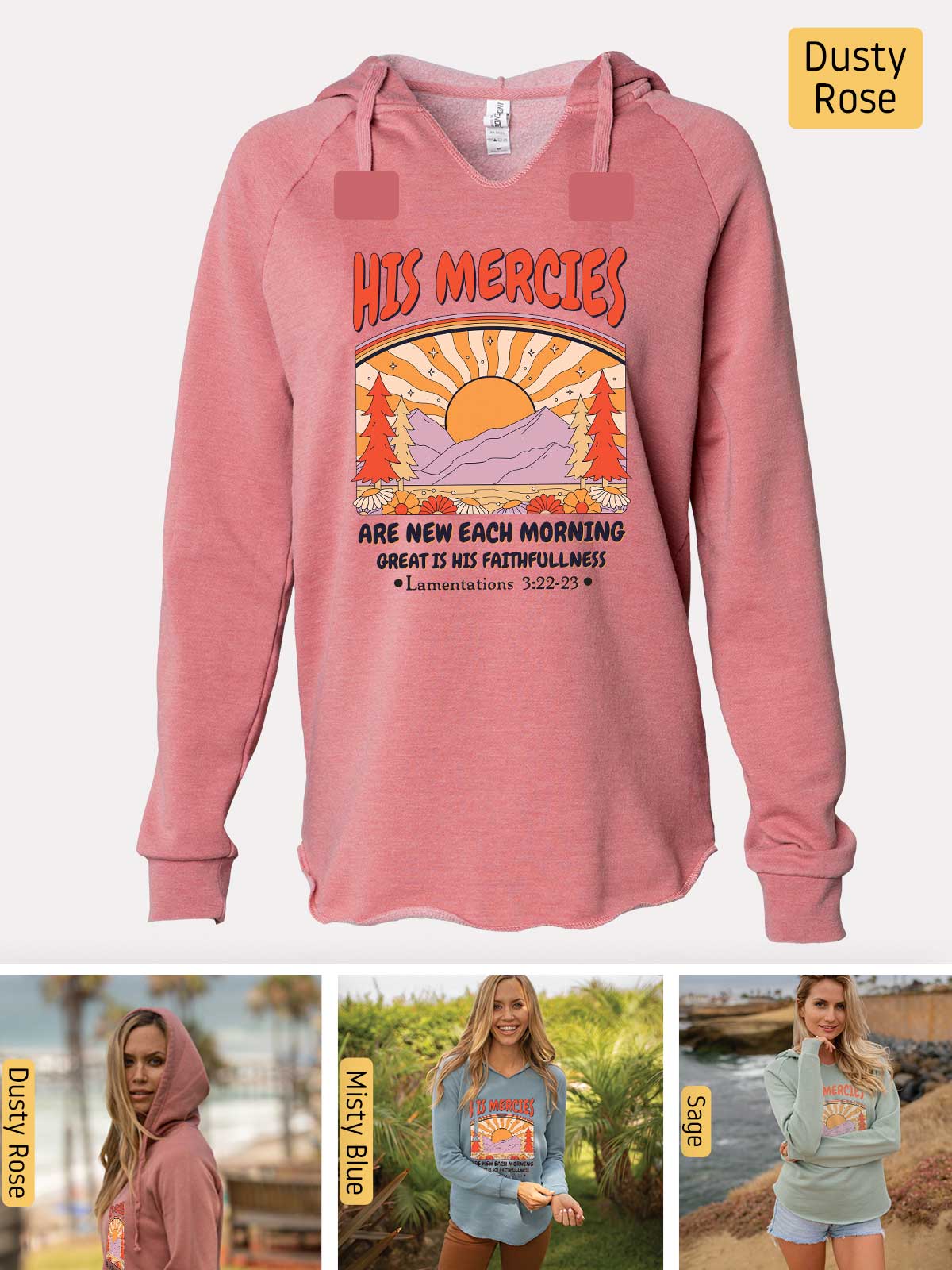 a pink hoodie with a picture of a woman in shorts