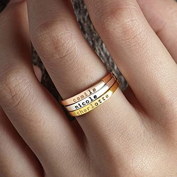 Dainty Stackable Ring - 1.5mm Band With 2.5mm Center