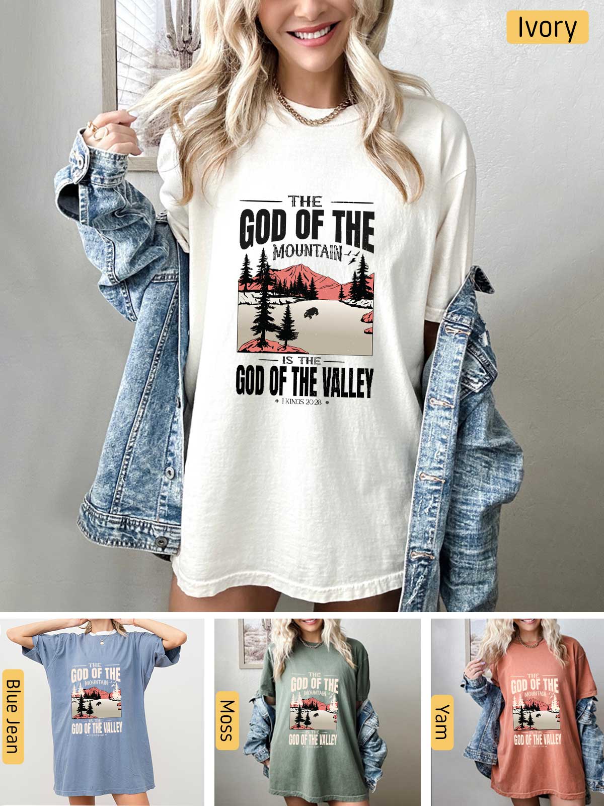 a collage of photos of a woman wearing a t - shirt
