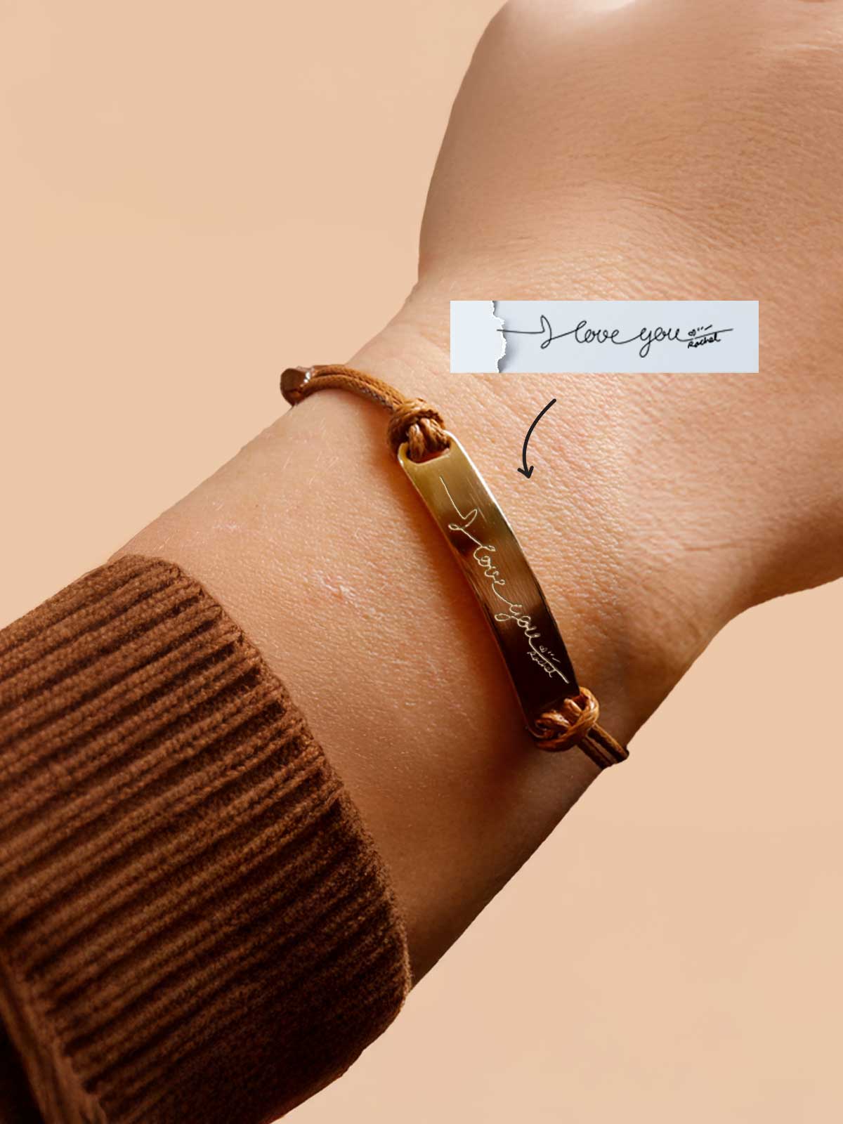 a woman's arm with a bracelet on it