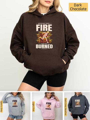 Walk Through the Fire, Firefighter - Isaiah 43:2-3 - Medium-heavyweight, Unisex Hoodie