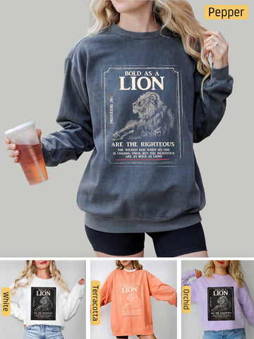 Bold as a Lion - Proverbs 28:1 - Medium-heavyweight, Unisex Sweatshirt