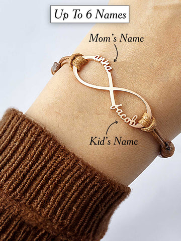 1-6 Names Infinity Bracelet - Mom Bracelet With Kids' Names