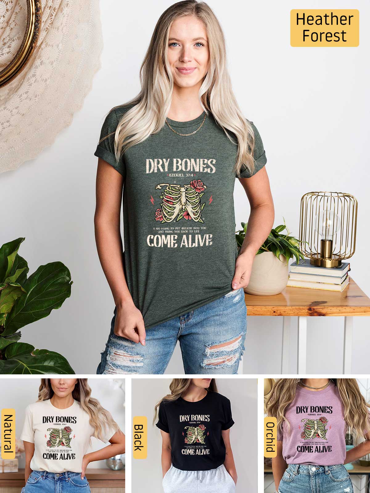 a collage of photos of a woman wearing a t - shirt that says dry