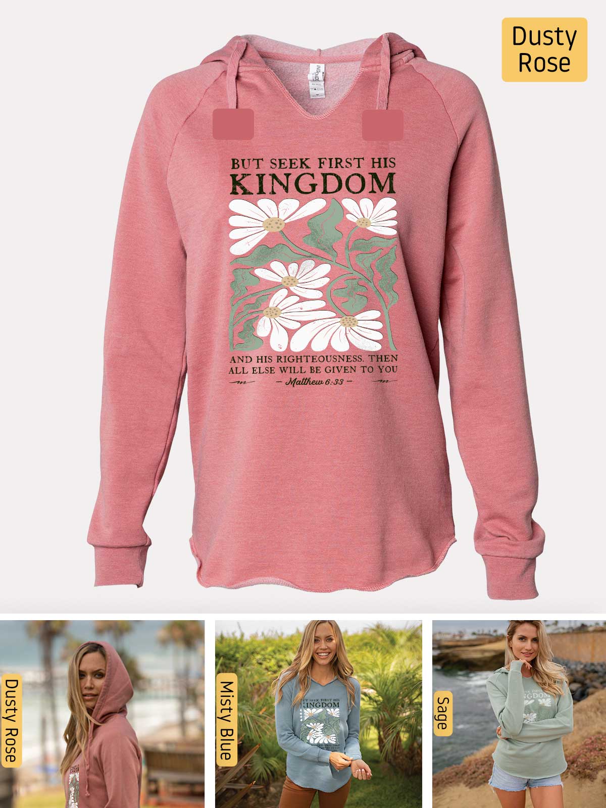 a women's hoodie with a picture of a woman wearing a hoodie