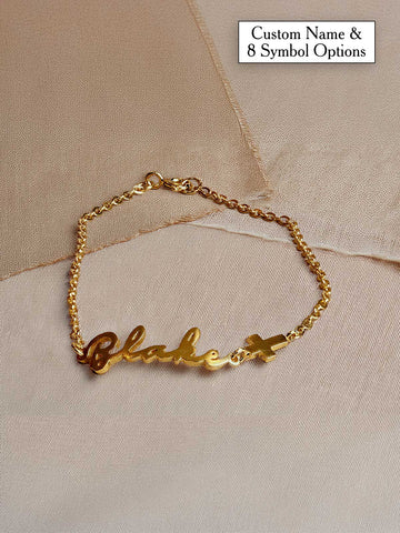 Cross Name Bracelet – Ideal Gift for Baptism, Communion & Confirmation