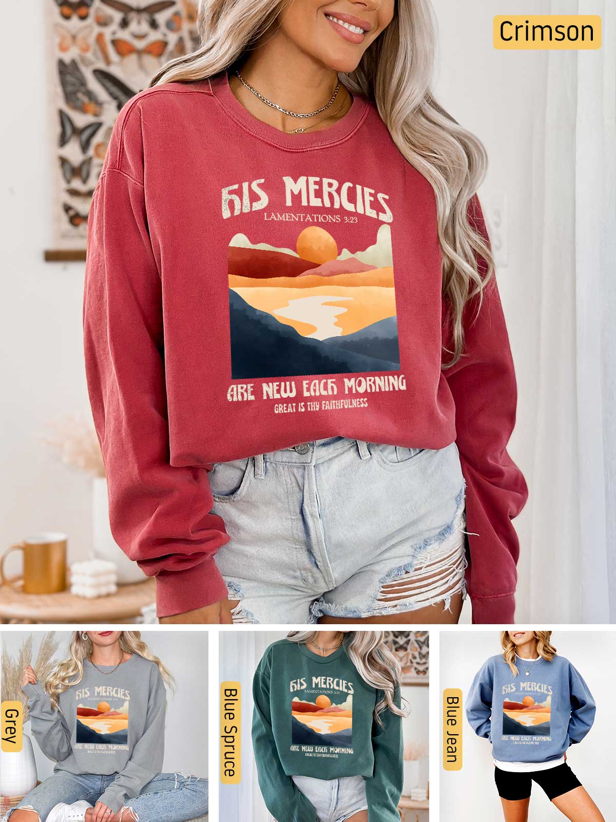 a collage of photos of a woman wearing a sweatshirt and shorts