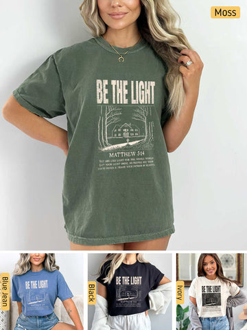 Be the Light - Matthew 5:14 - Medium-weight, Unisex T-Shirt