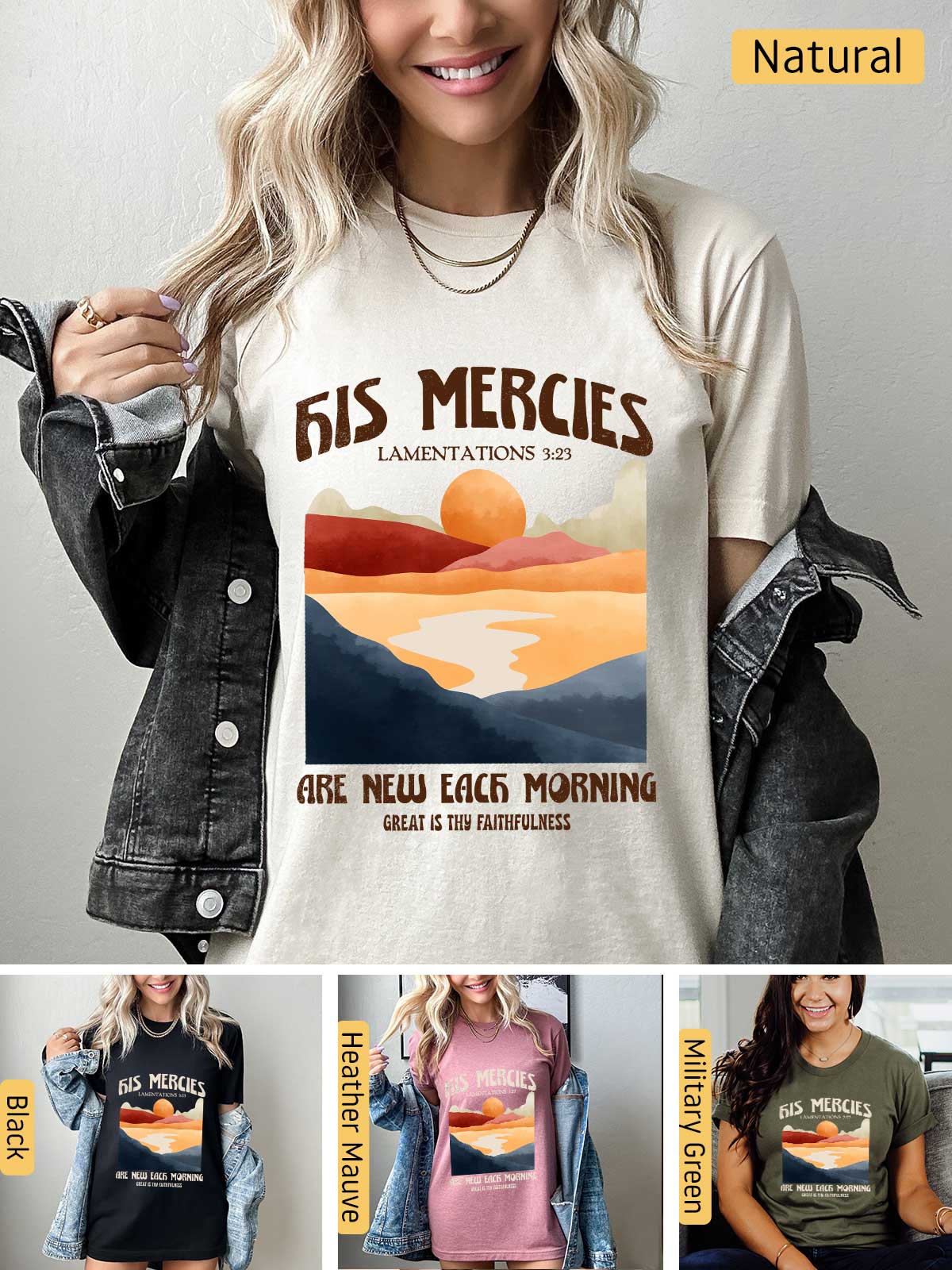 a woman wearing a t - shirt that says fis mercies