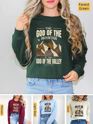 God of the Mountain - 1 Kings 20:28 - Medium-heavyweight, Unisex Sweatshirt